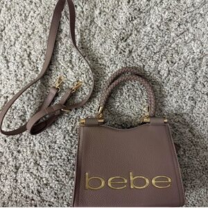 Bebe✨🤎💛Taupe Mini Bag with Gold Details